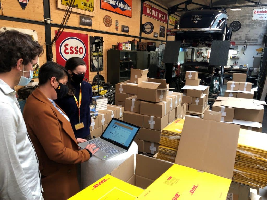dhl express helps making the documents for their book